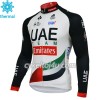 Cykeltrøje 2018 Team UAE N001 Vinter Thermal Fleece